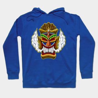 Tiki Mask Wooden Hoodie